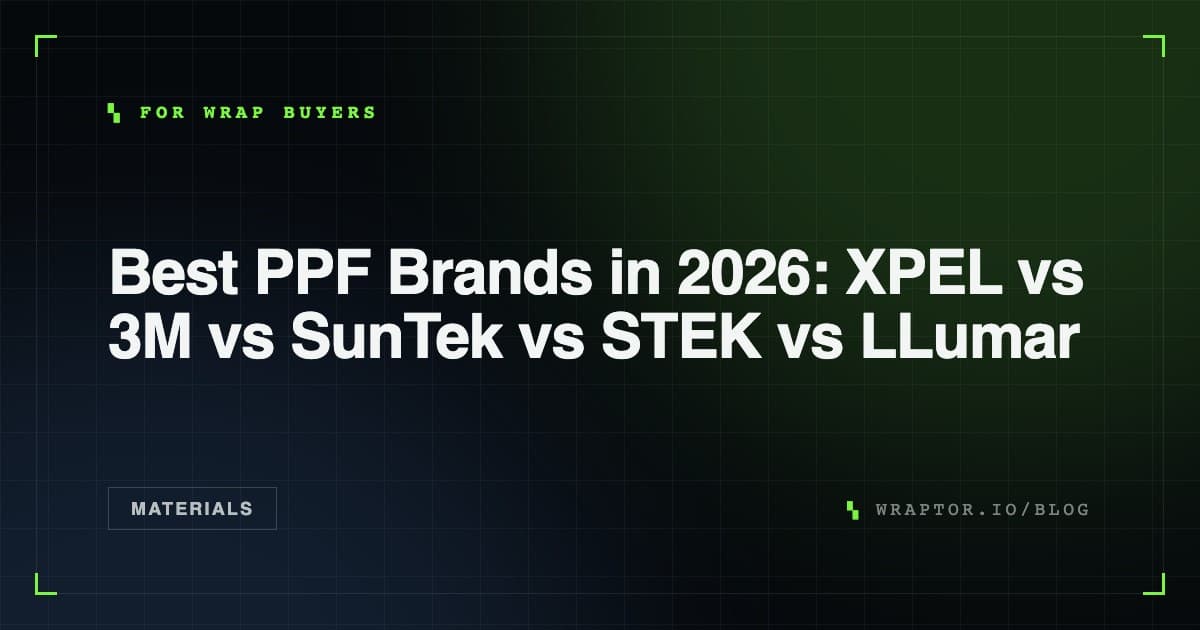 Best PPF Brands in 2026: XPEL vs 3M vs SunTek vs STEK vs LLumar