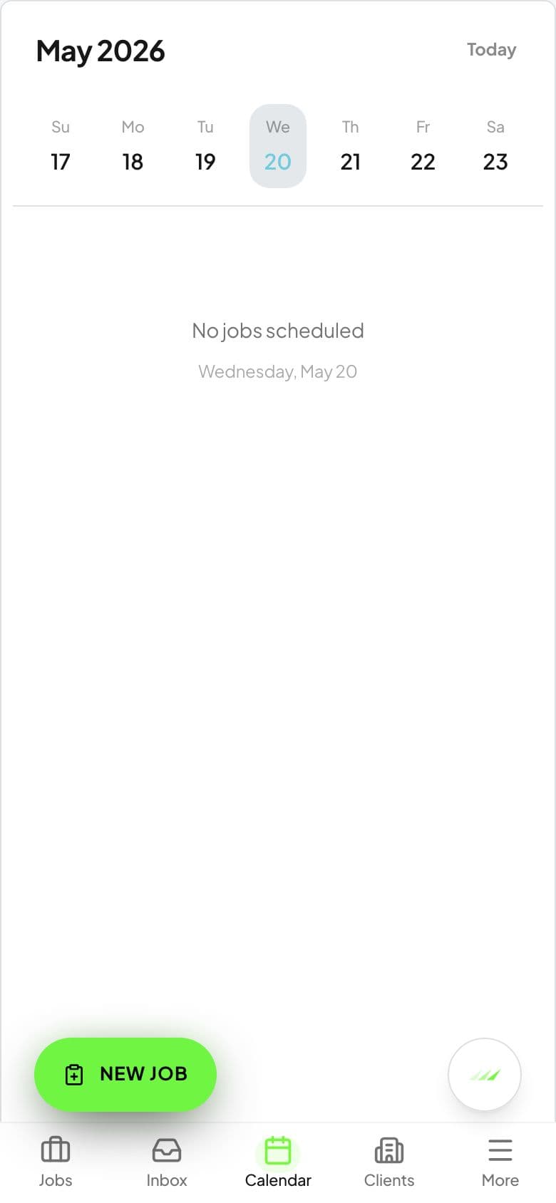 Schedule installs without double-booking a bay — mobile