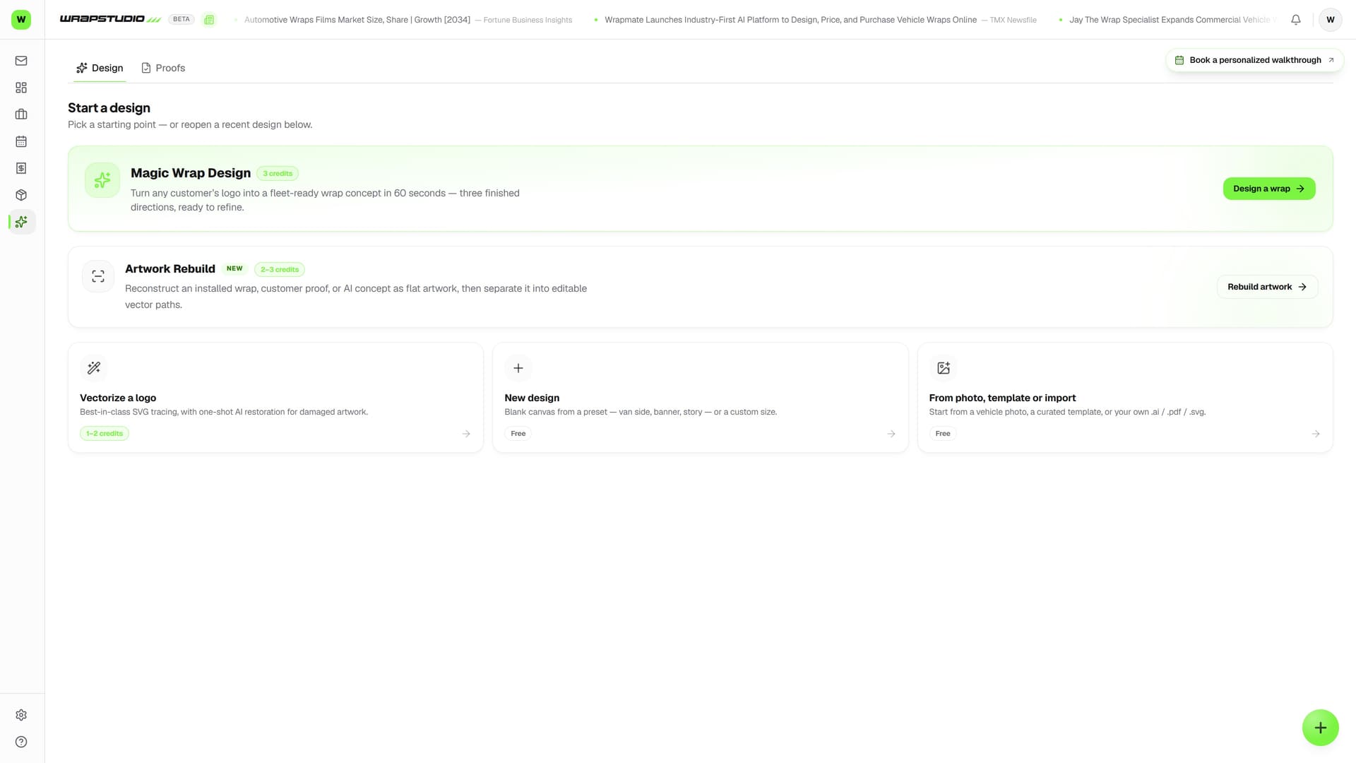 WrapStudio, the AI wrap design studio