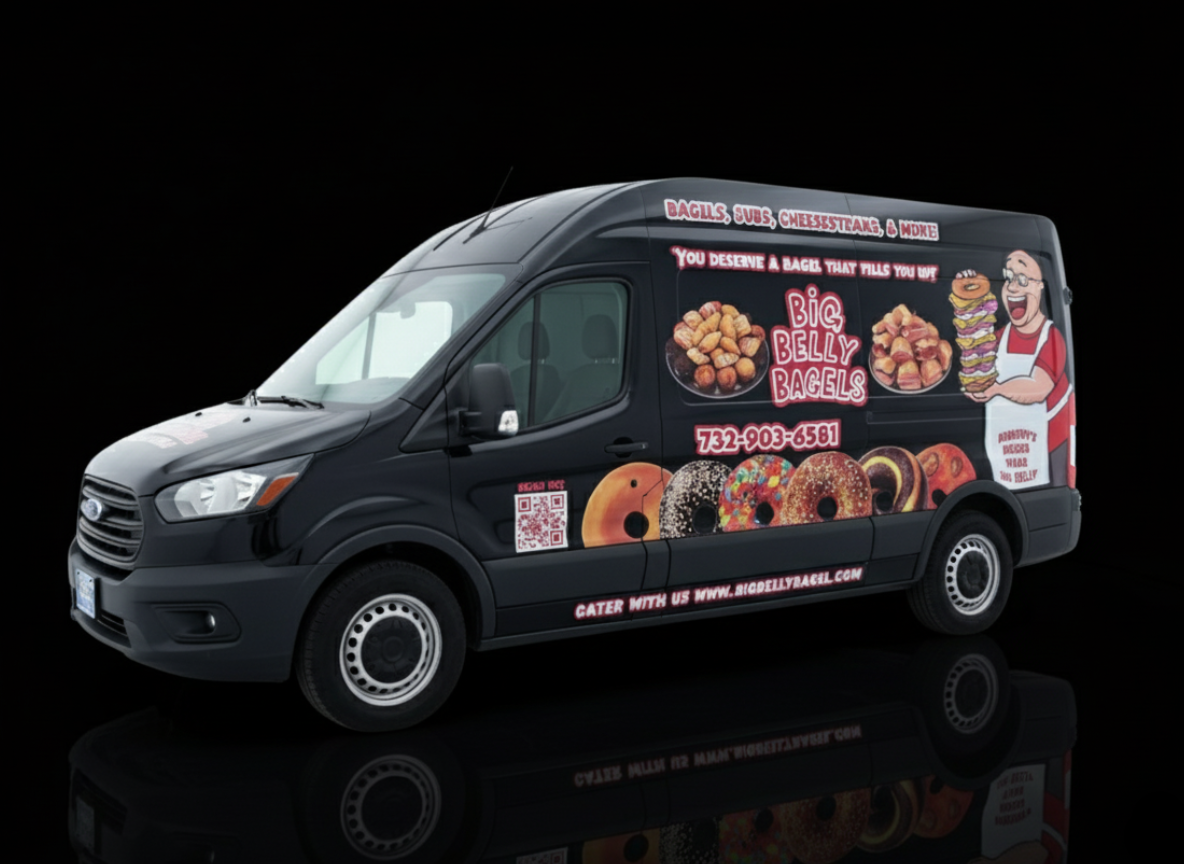 Big Belly food truck wrap