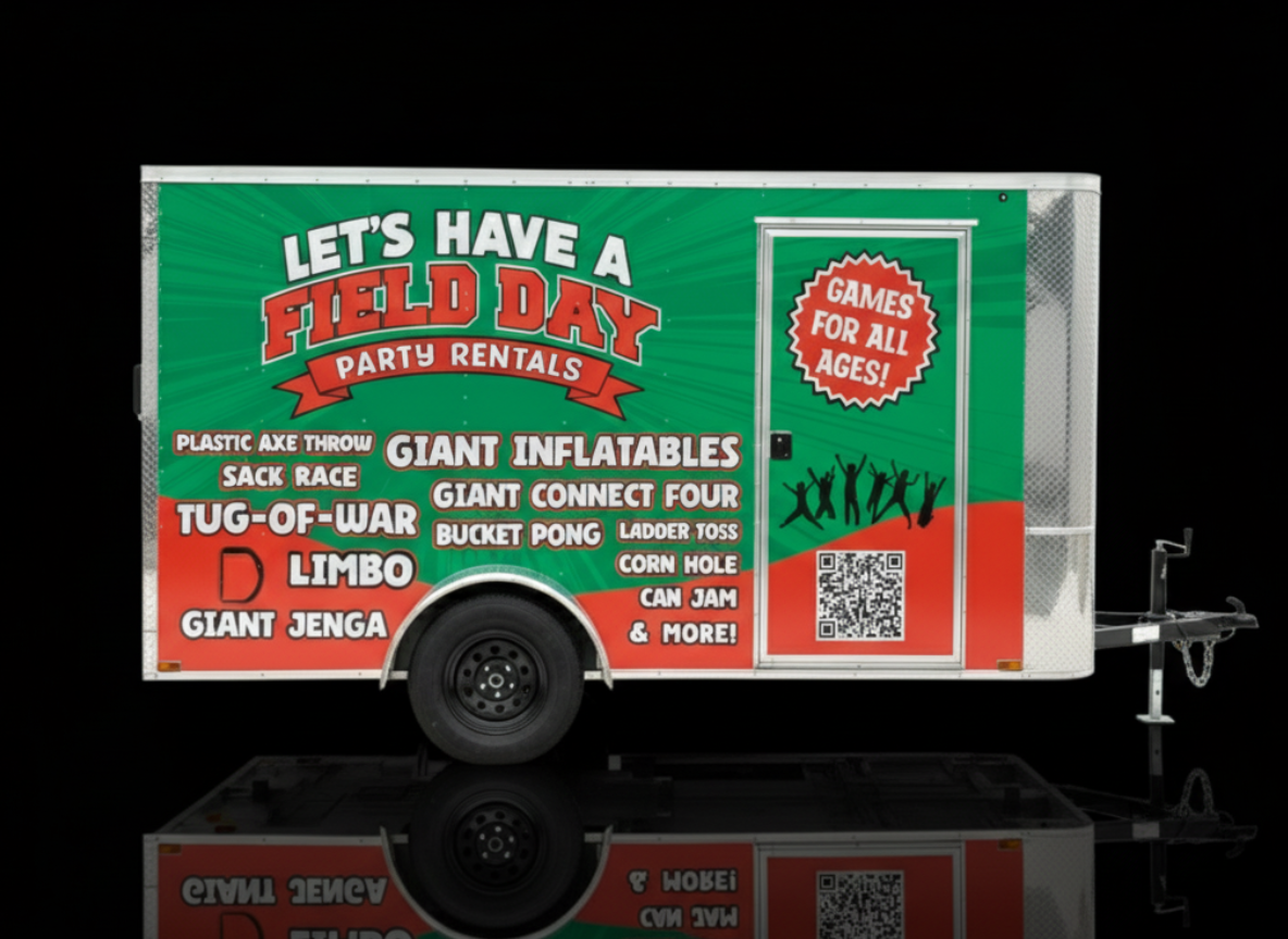 Field Day outdoor brand van wrap